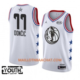 Maillot NBA Dallas Mavericks Luka Doncic 77 2019 All-Star Jordan Brand Blanc Swingman - Enfant